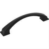 Jeffrey Alexander 944-128MB-128 Roman 6-1/4" Zinc Cabinet Pull Matte Black
