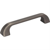 Jeffrey Alexander 972-128BNBDL-128 Marlo 5-13/16" Zinc Cabinet Pull Brushed Pewter