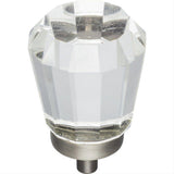 Jeffrey Alexander G150L-BNBDL Harlow 1-1/4" Zinc Large Tapered Glass Cabinet Knob Brushed Pewter