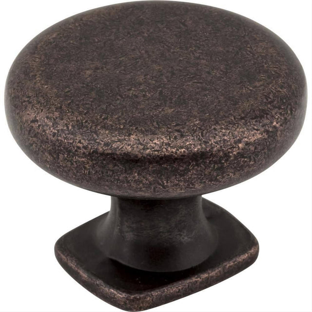Jeffrey Alexander MO6303DMAC MO6303 Belcastel 1 1-3/8" Zinc Cabinet Knob Distressed Oil Rubbed Bronze