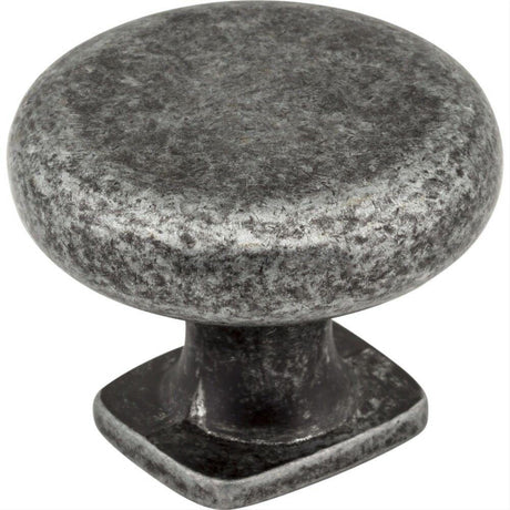 Jeffrey Alexander MO6303SIM-D MO6303 Belcastel 1 1-3/8" Zinc Cabinet Knob Distressed Antique Silver