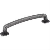 Jeffrey Alexander MO6373-128SIM-D-128 Belcastel 1 5-7/8" Zinc Cabinet Pull Distressed Antique Silver