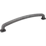 Jeffrey Alexander MO6373-12SIM-D-12 Belcastel 1 13-1/4" Zinc Appliance & Cabinet Pull Distressed Antique Silver