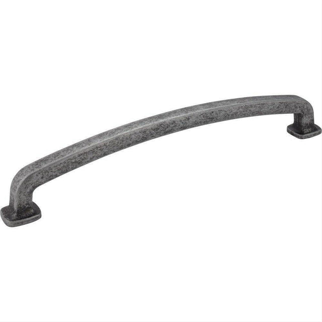 Jeffrey Alexander MO6373-12SIM-D-12 Belcastel 1 13-1/4" Zinc Appliance & Cabinet Pull Distressed Antique Silver