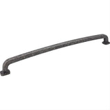 Jeffrey Alexander MO6373-18SIM-D-18 Belcastel 1 19-1/4" Zinc Appliance & Cabinet Pull Distressed Antique Silver