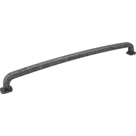 Jeffrey Alexander MO6373-18SIM-D-18 Belcastel 1 19-1/4" Zinc Appliance & Cabinet Pull Distressed Antique Silver
