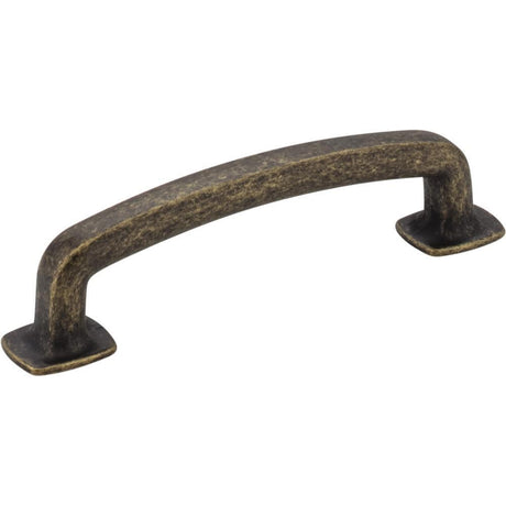 Jeffrey Alexander MO6373ABM-D distressed antique brass cabinet drawer pull