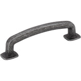 Jeffrey Alexander MO6373SIM-D MO6373 Belcastel 1 4-5/8" Zinc Cabinet Pull Distressed Antique Silver