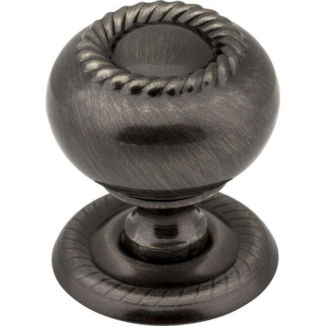 Jeffrey Alexander S6060BNB S6060 Rhodes 1-1/4" Zinc Cabinet Knob Brushed Black Nickel
