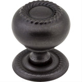 Jeffrey Alexander S6060DACM S6060 Rhodes 1-1/4" Zinc Cabinet Knob Gun Metal