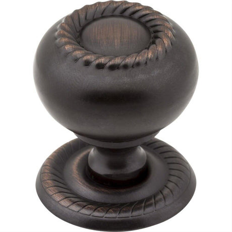 Jeffrey Alexander S6060DBAC S6060 Rhodes 1-1/4" Zinc Cabinet Knob Brushed Oil Rubbed Bronze