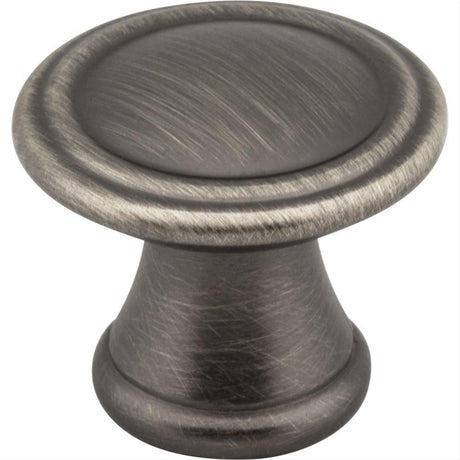 Jeffrey Alexander Z110-BNBDL Chesapeake 1-3/16" Zinc Cabinet Knob Brushed Pewter