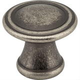 Jeffrey Alexander Z110-BNDL Chesapeake 1-3/16" Zinc Cabinet Knob Distressed Pewter