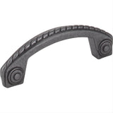 Jeffrey Alexander Z260-3DACM-3 Rhodes 3-3/4" Zinc Cabinet Pull Gun Metal