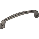 Jeffrey Alexander Z261-128BNB-128 Rhodes 5-13/16" Zinc Cabinet Pull Brushed Black Nickel