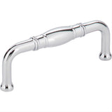 Jeffrey Alexander Z290-3-PC Durham 3-3/8" Zinc Cabinet Pull Polished Chrome