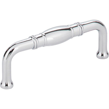 Jeffrey Alexander Z290-3-PC Durham 3-3/8" Zinc Cabinet Pull Polished Chrome