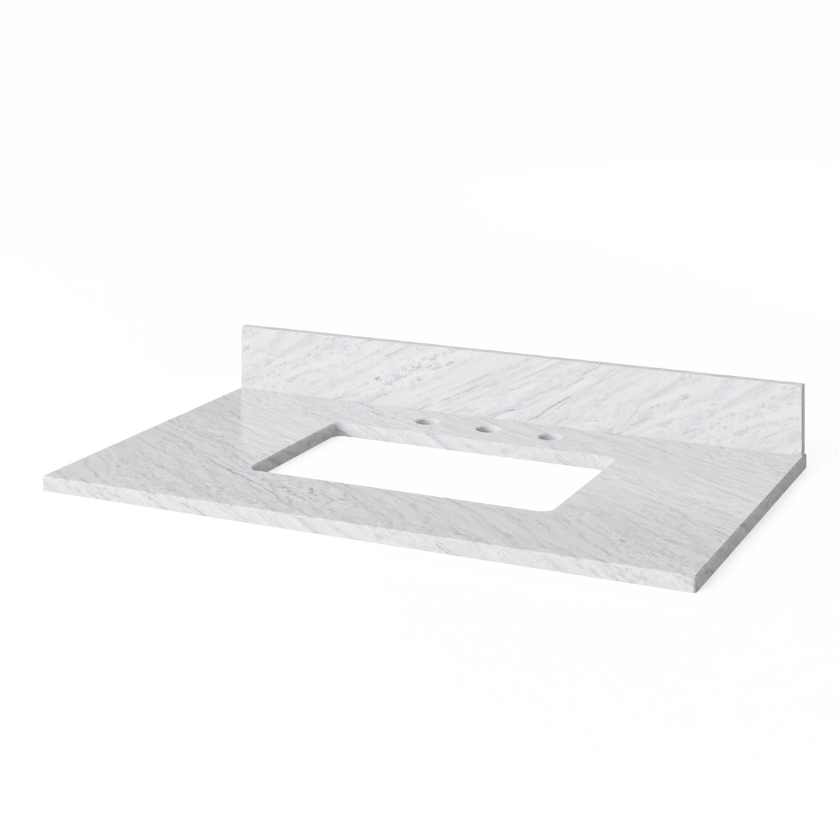 Jeffrey Alexander Chatham 36" White Single Sink Bathroom Vanity with White Carrara Marble Top - 8 in. Widespread Faucet Top product image 5