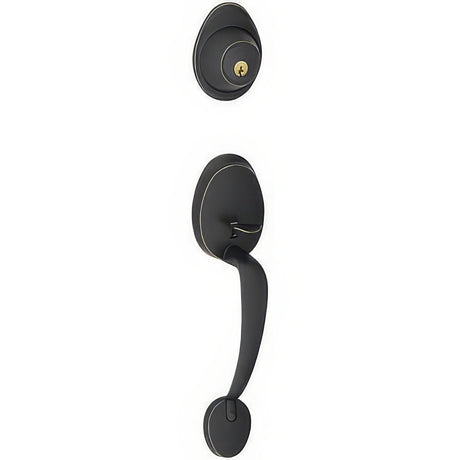 Dexter by Schlage JH58BAR622 matte black single cylinder handleset