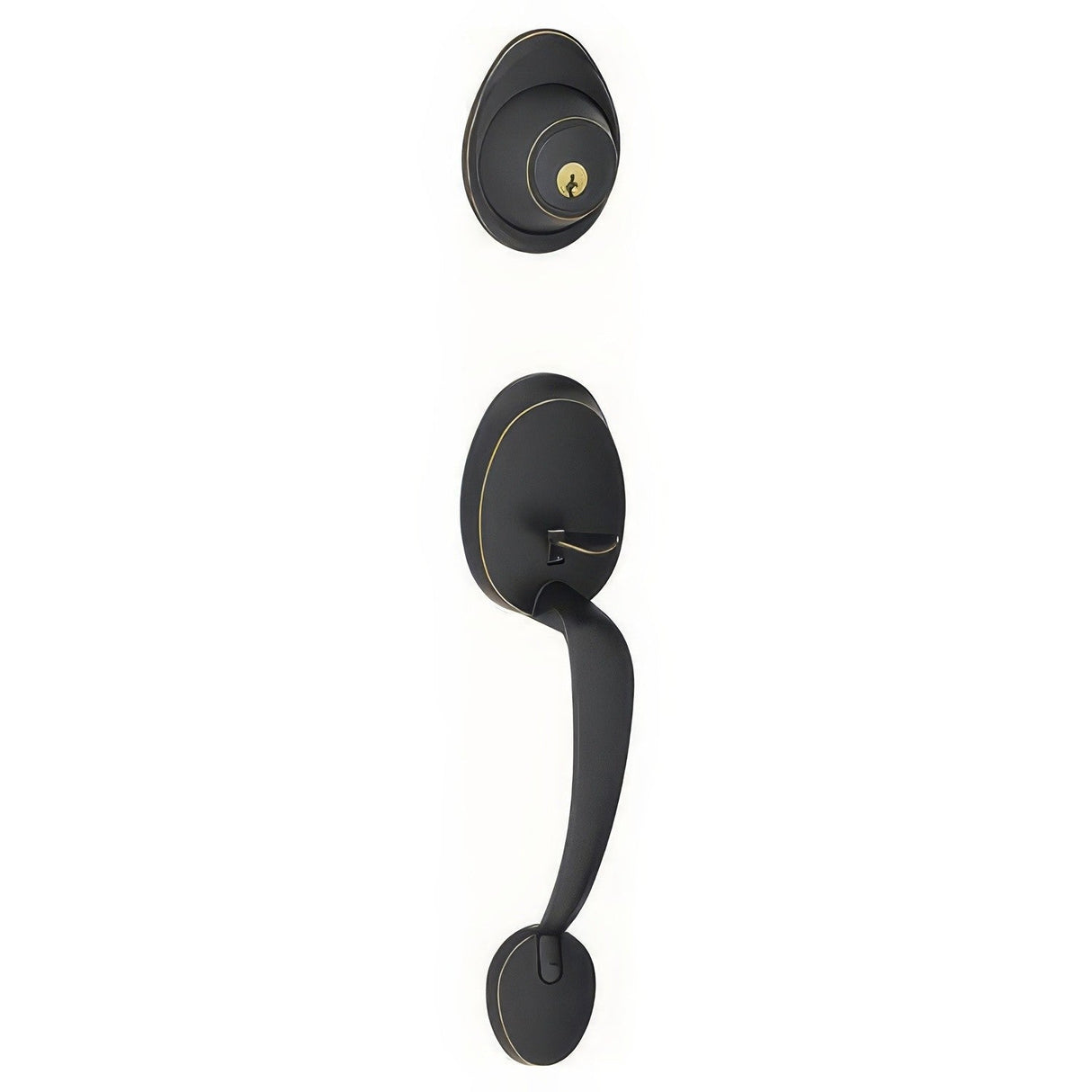 Dexter by Schlage JH58BAR716 aged bronze single cylinder handleset