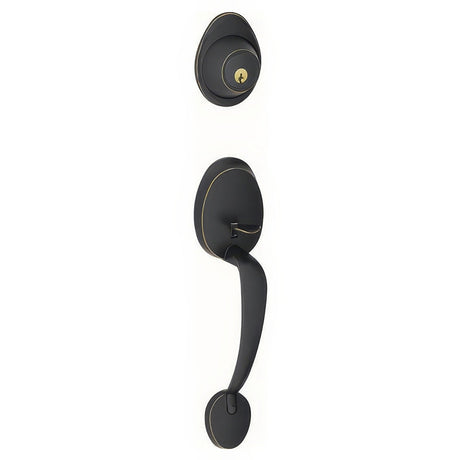 Dexter by Schlage JH58BAR716 aged bronze single cylinder handleset