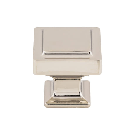 Top Knobs TK702PN Ascendra 1 1/4" Length Square Knob Polished Nickel
