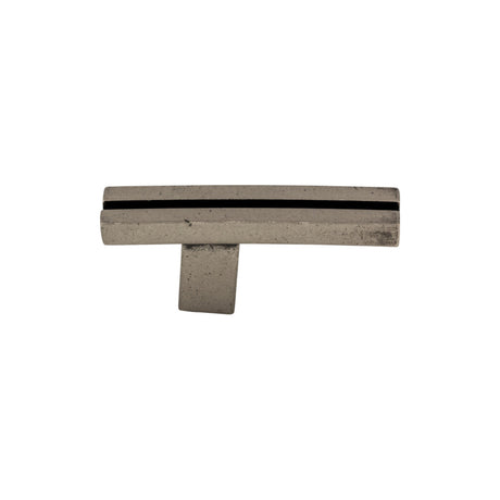 Top Knobs TK82PTA Inset Rail 2 5/8" Length Geometric Knob Pewter Antique