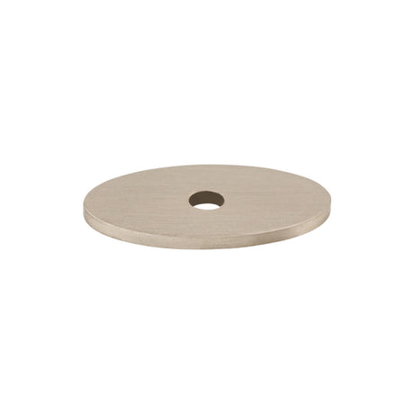 Top Knobs TK58BSN Oval Knob Backplate Brushed Satin Nickel