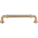 Top Knobs TK323HB Reeded 5" Center to Center Bar Pull Honey Bronze