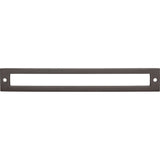 Top Knobs TK927AG Hollin 7 9/16" Center to Center Pull Backplate Ash Gray