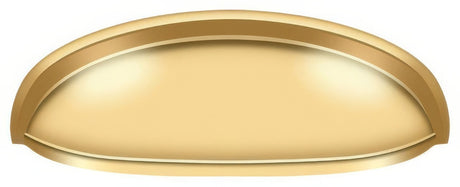 Deltana K407CR003 lifetime polished brass cabinet pull