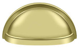 Deltana K43U3 polished brass cabinet pull