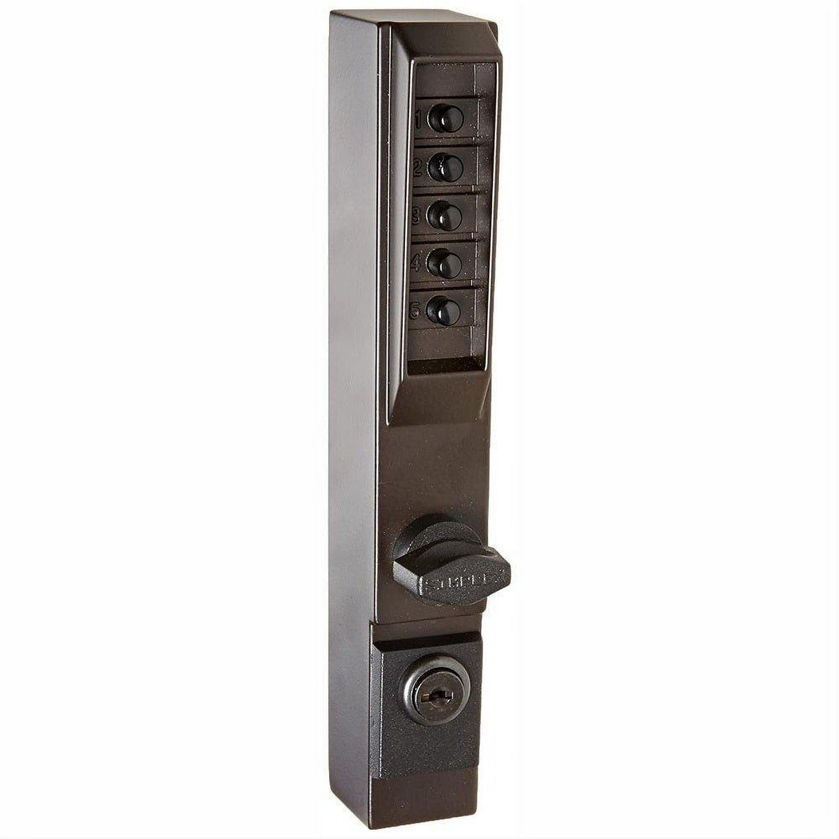 Kaba Simplex 300155 Narrow Stile Mechanical Pushbutton Lock Combination Passage Key Override Dark Bronze