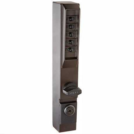 Kaba Simplex 300155 Narrow Stile Mechanical Pushbutton Lock Combination Passage Key Override Dark Bronze
