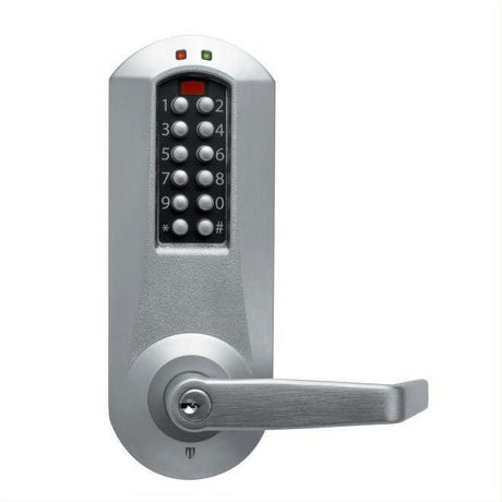 Kaba Simplex E5010XSWL626 Eplex Exit Trim Electronic Pushbutton Lock Satin Chrome