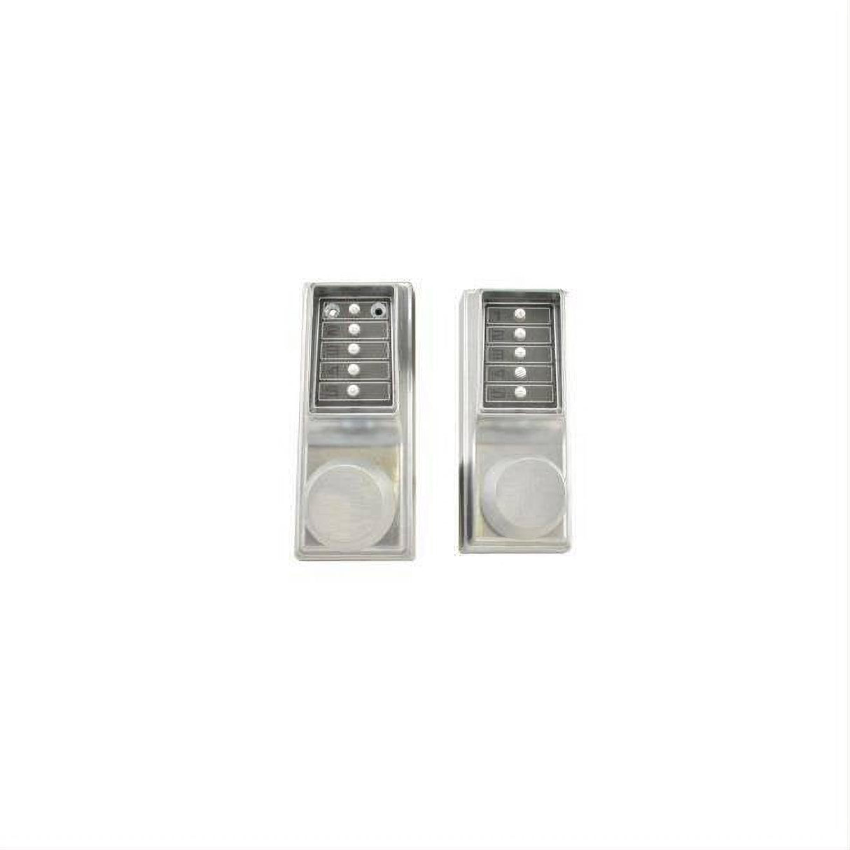 Kaba Simplex EE1011EE101126D Back to Back Pushbutton Lock Cylindrical Knob Satin Chrome