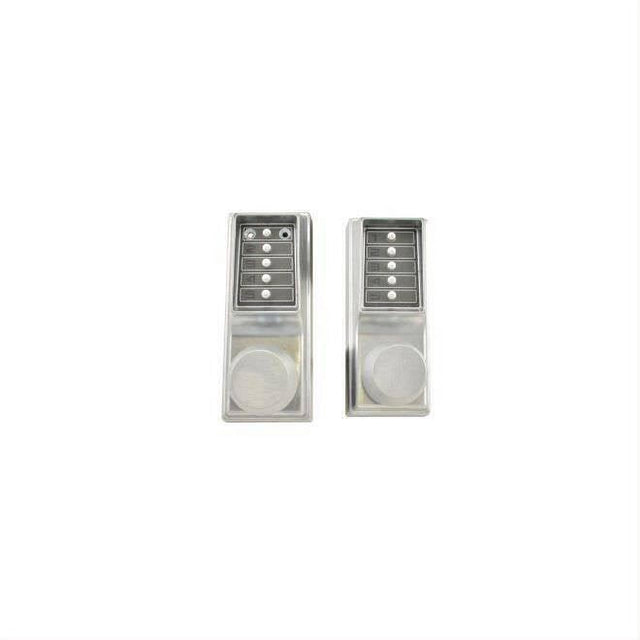 Kaba Simplex EE1011EE101126D Back to Back Pushbutton Lock Cylindrical Knob Satin Chrome