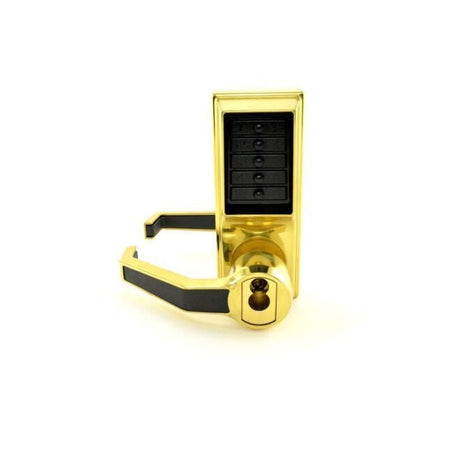 Kaba Simplex LL1021S03 bright brass combination entry with key override