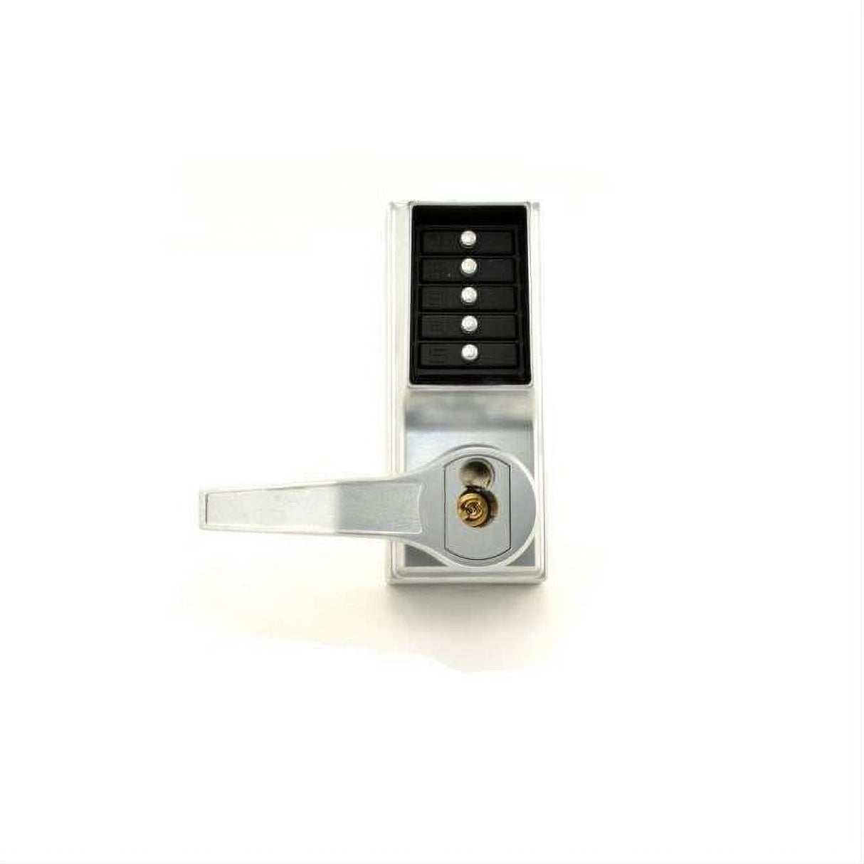 Kaba Simplex LR8148S26D LH Reverse Mechanical Pushbutton Lever Mortise Passage Deadbolt Satin Chrome