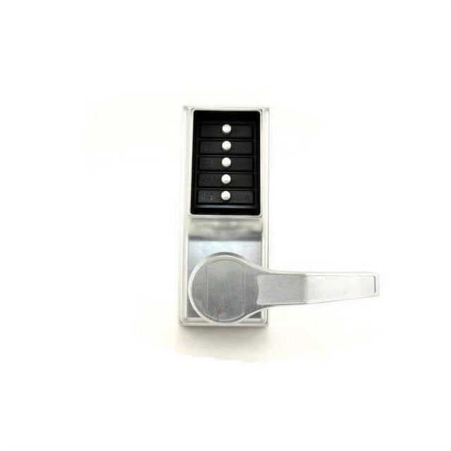 Kaba Simplex LRP101026D Right Hand Pushbutton Exit Trim Lever Lock Combination Satin Chrome