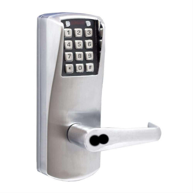 Kaba Simplex P2031BLL626 Powerplex Self Powering Pushbutton Cylindrical Lock Satin Chrome
