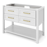Jeffrey Alexander Kipling 49" White Single Sink Bathroom Vanity with Grey Marble Top - Single-Hole Faucet Top product image 2