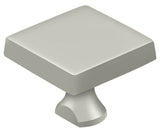 Deltana KBSU15 brushed nickel square knob for hd security bolt