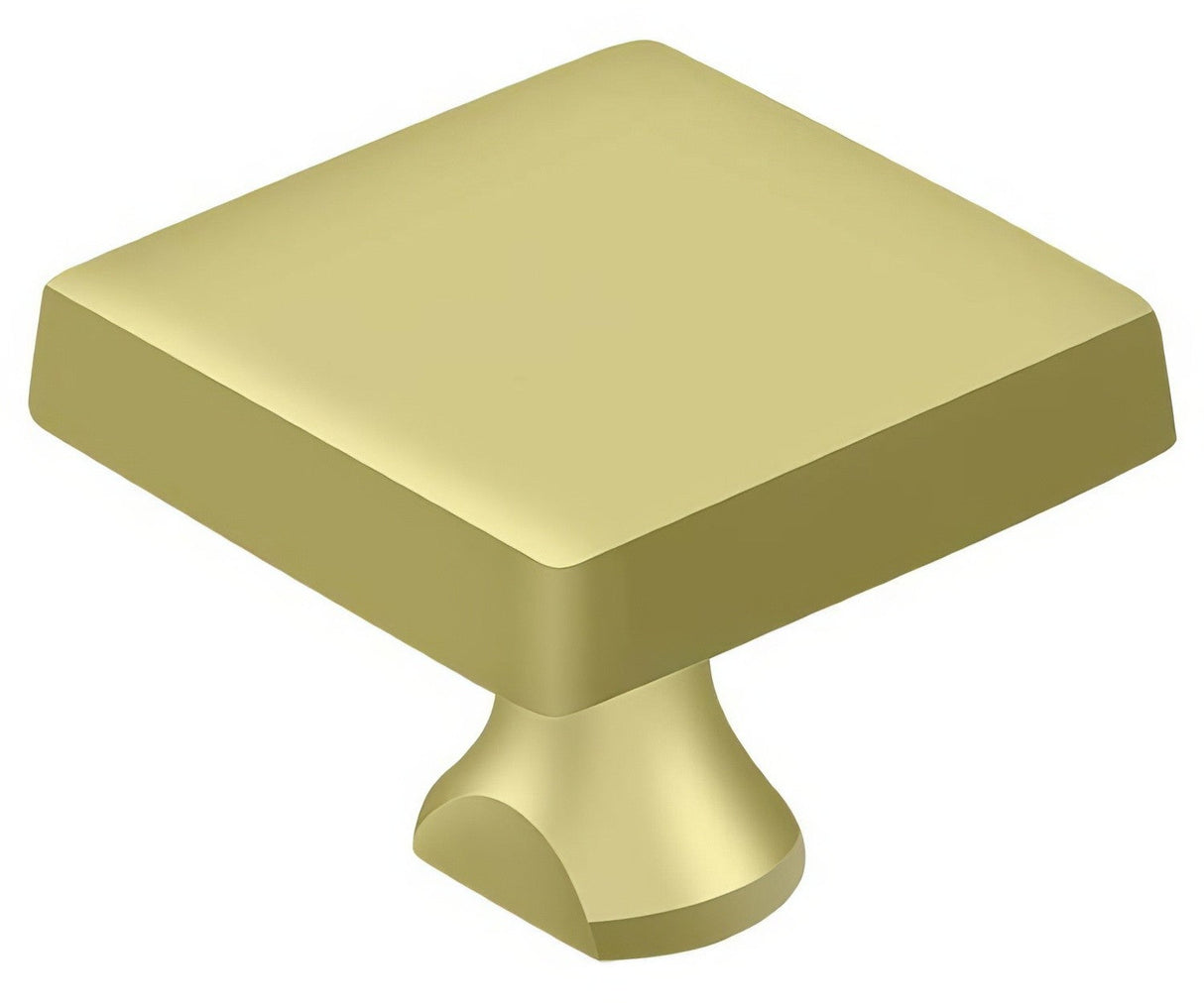 Deltana KBSU3 polished brass square knob for hd security bolt