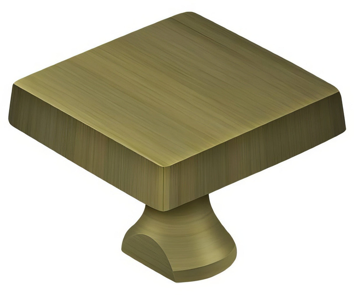 Deltana KBSU5 antique brass square knob for hd security bolt