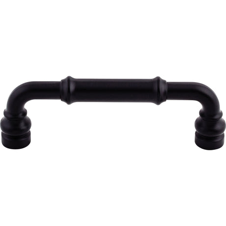 Top Knobs TK883BLK Brixton 3 3/4" Center to Center Bar Pull Flat Black