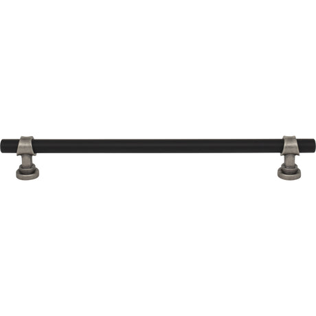 Top Knobs M2754 Bit 8 13/16" Center to Center Bar Pull Flat Black and Pewter Antique