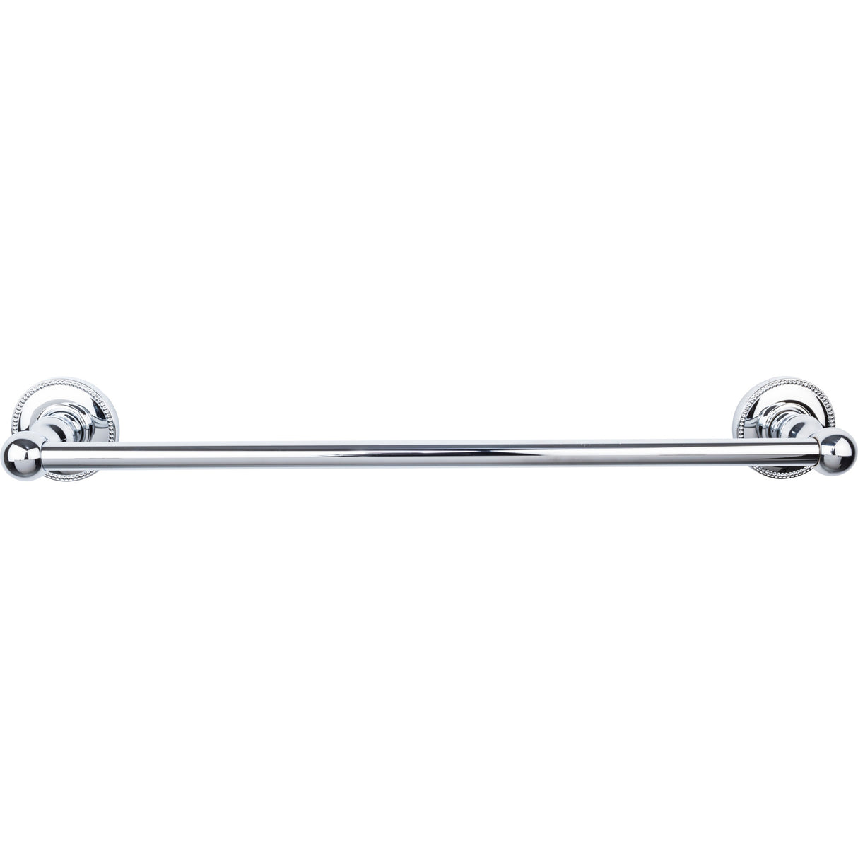 Top Knobs ED6PCA TOP BATH (R) Edwardian Bath Single 20 1/2" Wall Mounted Towel Bar Polished Chrome