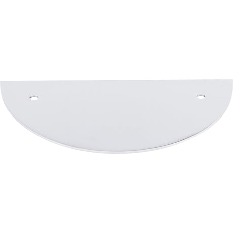Top Knobs TK54PC Half Circle 3 1/2" Center to Center Pull Backplate Polished Chrome