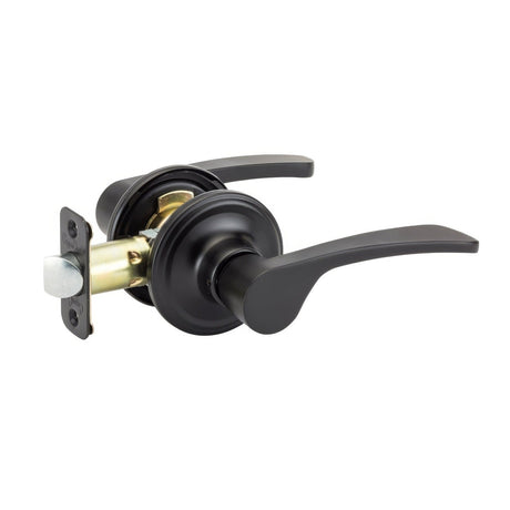 Copper Creek KL2220BC black passage door lever